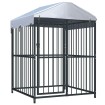 Perrera de exterior con techo 120x120x150 cm