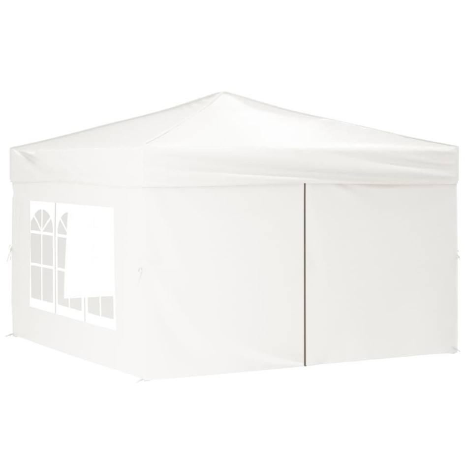 Carpa para fiestas plegable con paredes laterales blanco 3x3