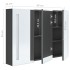 Mueble de baño con espejo LED 89x14x62