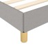 Cama sin colchón tela gris claro 140x200