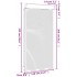 Persiana de aluminio blanca 110x220