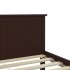 Estructura cama sin colchón madera pino marrón oscuro 90x200