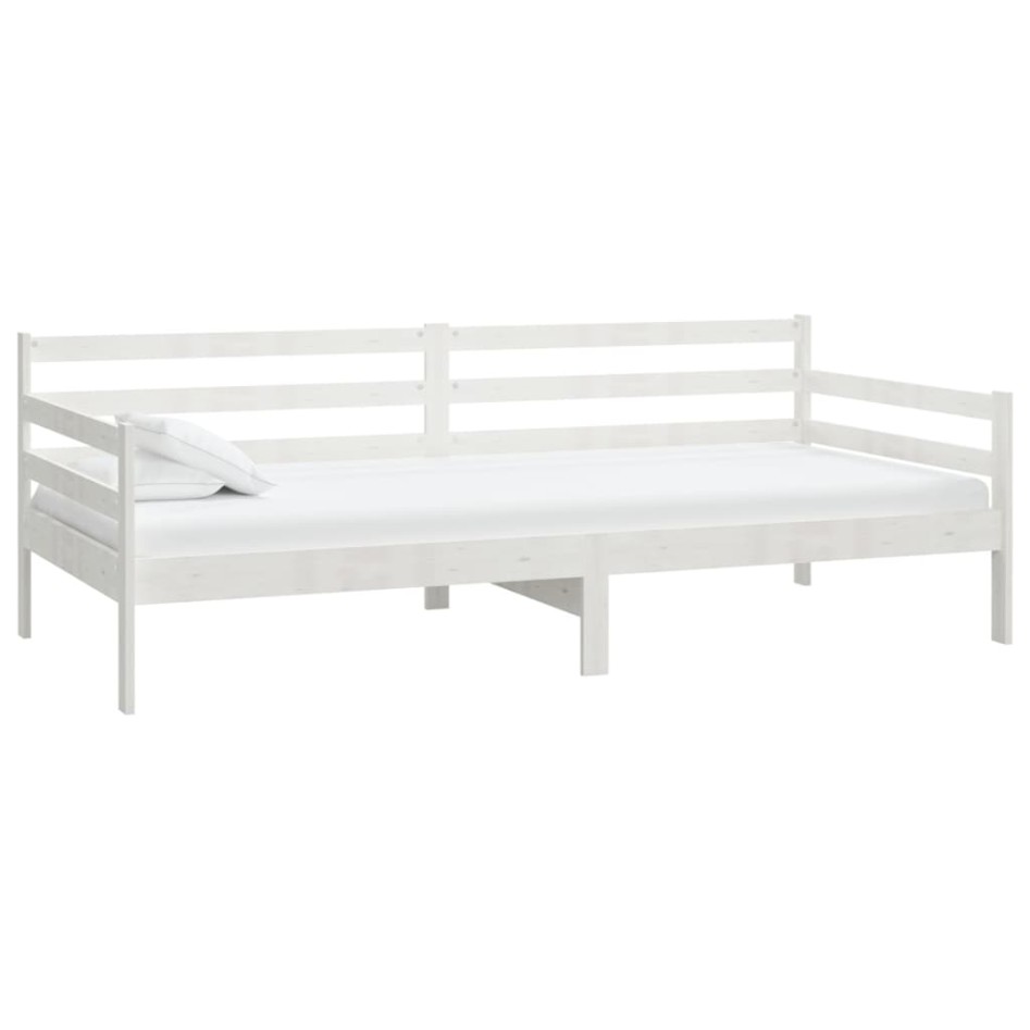 Sofá cama sin colchón madera maciza de pino blanco 90x200