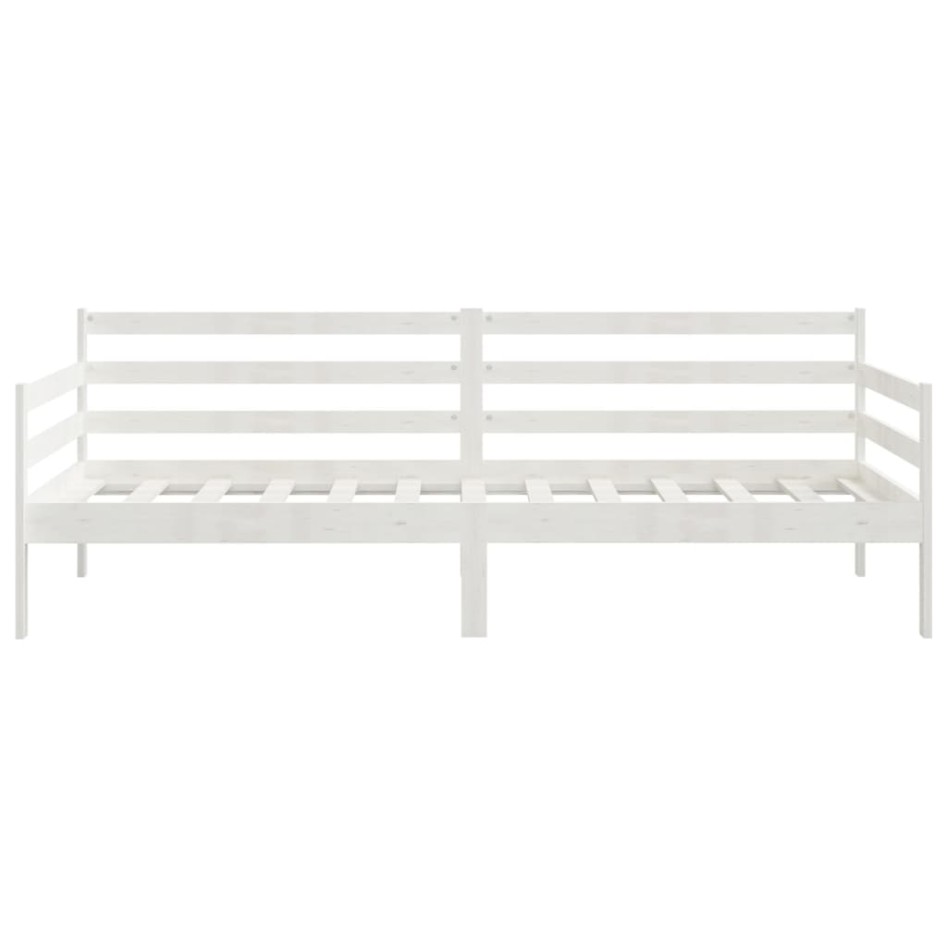 Sofá cama sin colchón madera maciza de pino blanco 90x200