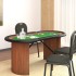Mesa de póquer para 10 jugadores verde 160x80x75