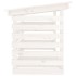 Leñero de madera maciza de pino blanco 108x73x79