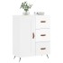 Aparador de madera contrachapada blanco brillante 69,5x34x90