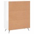 Aparador de madera contrachapada blanco brillante 69,5x34x90