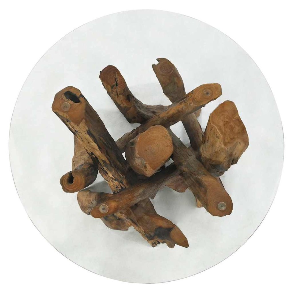 Mesa de centro de madera maciza de teca 60