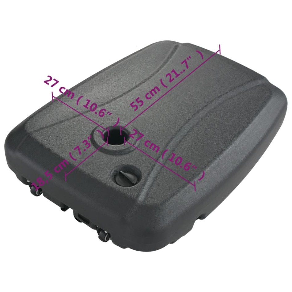 Base de sombrilla de exterior