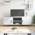 Mueble para TV madera de ingeniería blanco 150x30x50