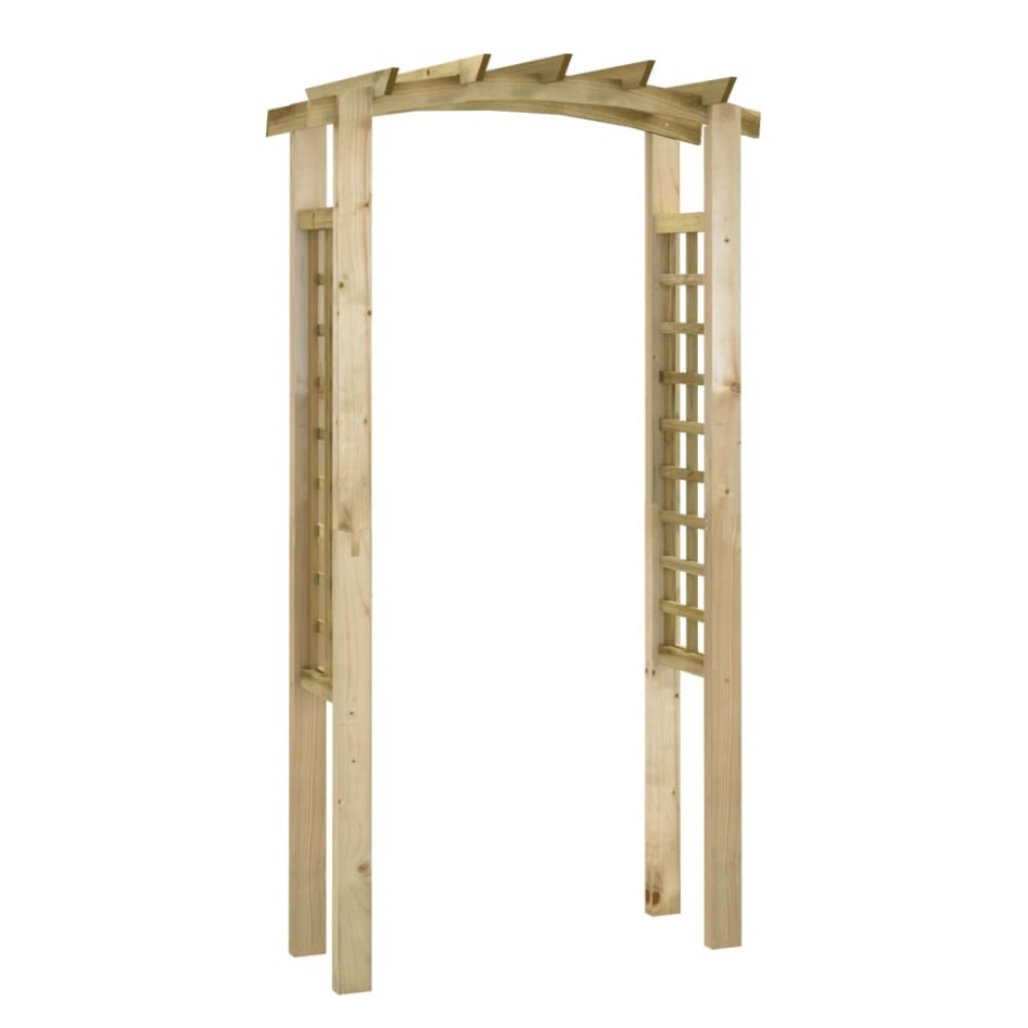 Arco con enrejado madera maciza de pino impregnada