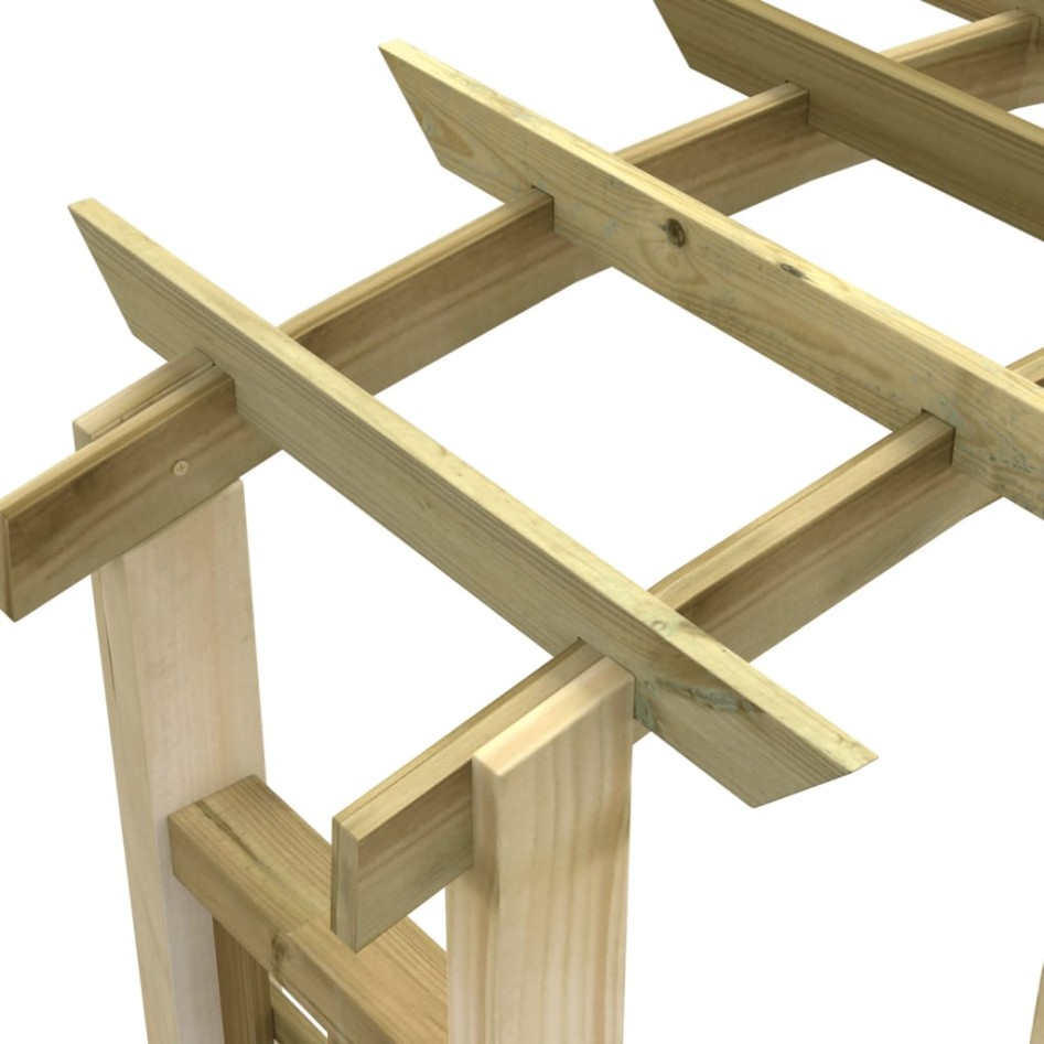 Arco con enrejado madera maciza de pino impregnada