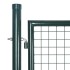 Puerta de valla de acero verde 306x150
