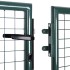 Puerta de valla de acero verde 306x150