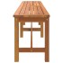 Banco de jardín madera maciza de acacia 180x35x45