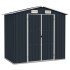 Cobertizo de jardín acero galvanizado antracita 205x129x183