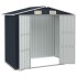 Cobertizo de jardín acero galvanizado antracita 205x129x183