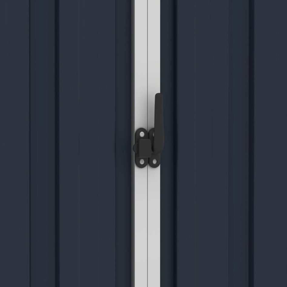 Cobertizo de jardín acero galvanizado antracita 205x129x183