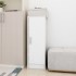 Mueble zapatero de aglomerado blanco con brillo 32x35x92