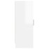 Mueble zapatero de aglomerado blanco con brillo 32x35x92
