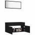 Juego de muebles de baño 2 pzas madera contrachapada