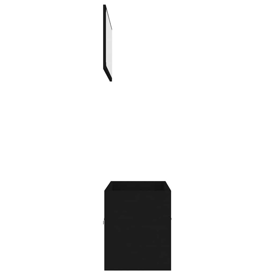 Juego de muebles de baño 2 pzas madera contrachapada