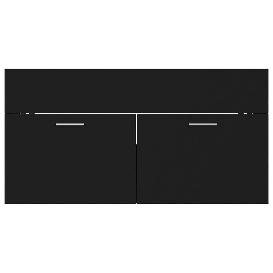 Juego de muebles de baño 2 pzas madera contrachapada