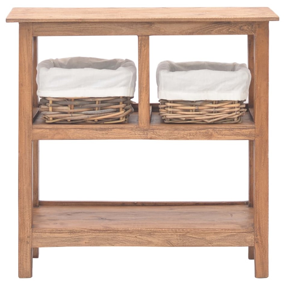 Mesa consola de madera maciza de caoba 69x28x70