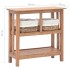 Mesa consola de madera maciza de caoba 69x28x70