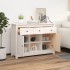 Aparador de madera maciza de pino blanco 100x35x74,5