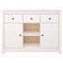 Aparador de madera maciza de pino blanco 100x35x74,5