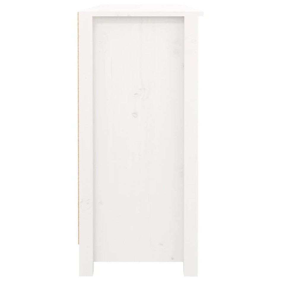 Aparador de madera maciza de pino blanco 100x35x74,5