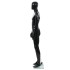 Maniquí de hombre completo base vidrio negro brillante 185