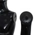 Maniquí de hombre completo base vidrio negro brillante 185