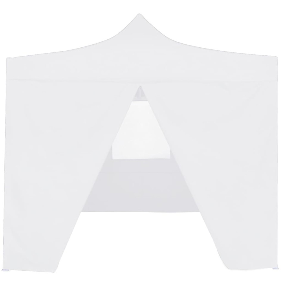 Carpa plegable profesional con 4 paredes acero blanco 3x3