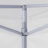 Carpa plegable profesional con 4 paredes acero blanco 3x3