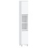 Armario de baño madera contrachapada blanco 30x30x190