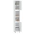 Armario de baño madera contrachapada blanco 30x30x190