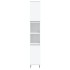 Armario de baño madera contrachapada blanco 30x30x190