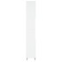Armario de baño madera contrachapada blanco 30x30x190
