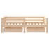 Estructura de cama para niños con cajones madera pino 70x140