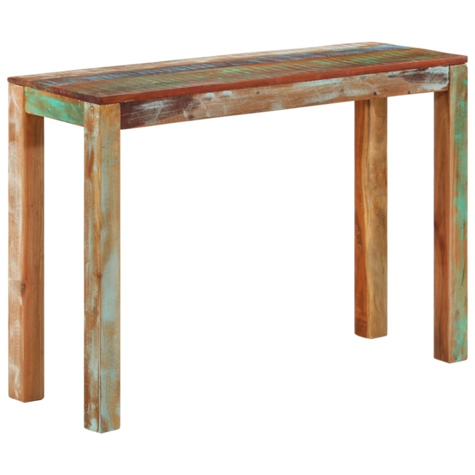 Mesa consola de madera maciza reciclada 110x35x76