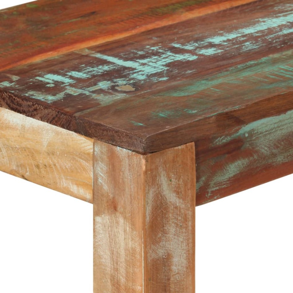 Mesa consola de madera maciza reciclada 110x35x76