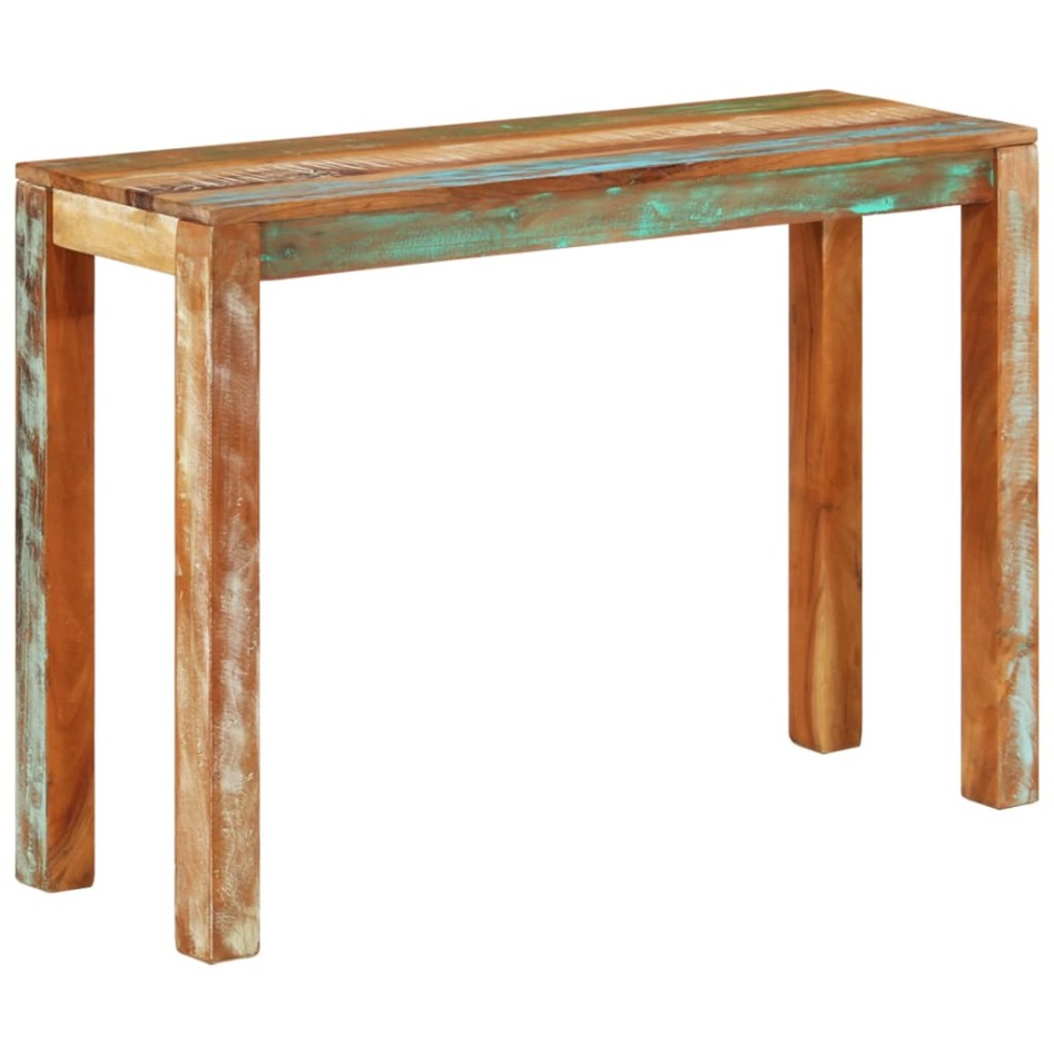 Mesa consola de madera maciza reciclada 110x35x76