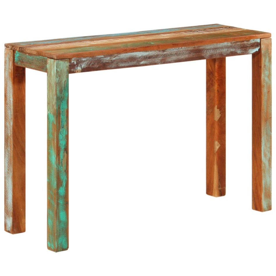 Mesa consola de madera maciza reciclada 110x35x76