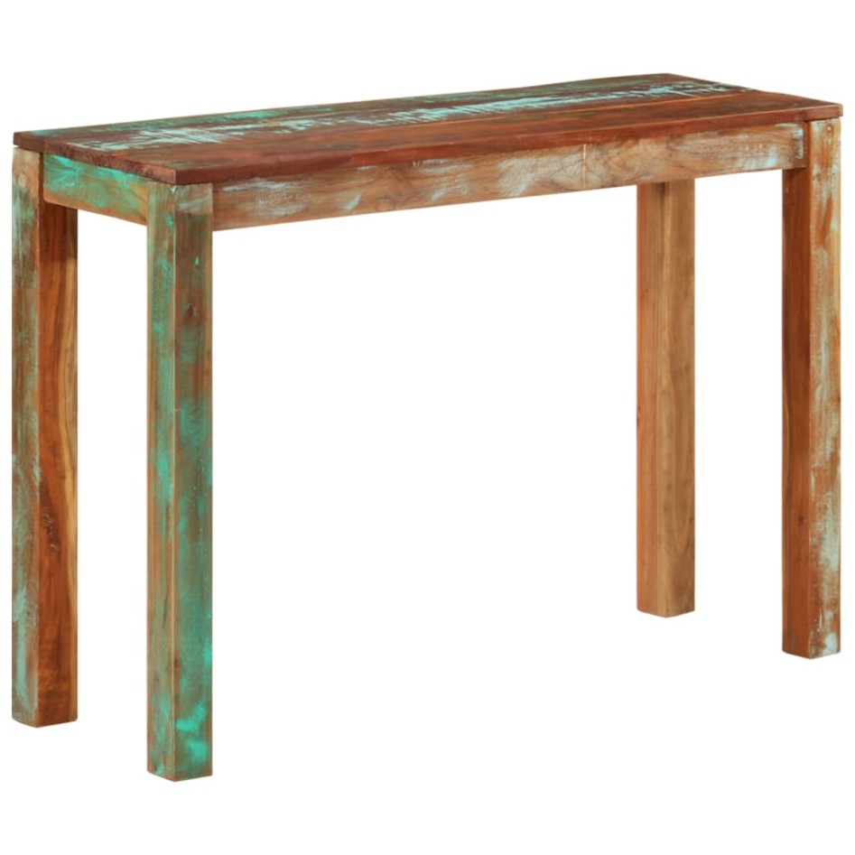 Mesa consola de madera maciza reciclada 110x35x76