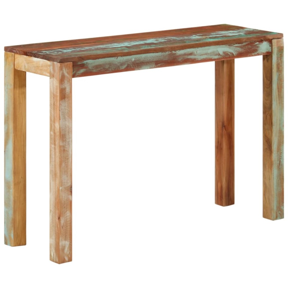 Mesa consola de madera maciza reciclada 110x35x76
