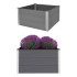 Arriate de WPC gris 100x100x54