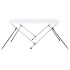 Toldo Bimini de 2 arcos blanco 180x130x110